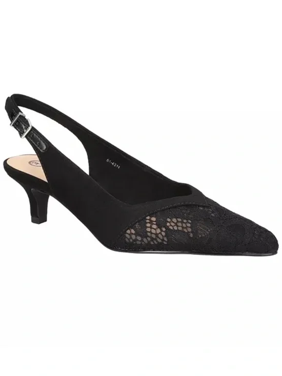 Bella Vita Women's Marquette Pump, Black Suede, 11 WW