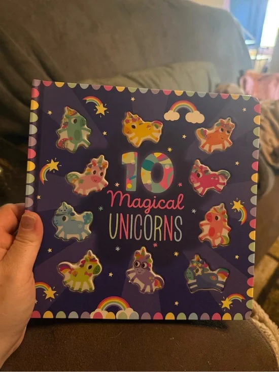Magical Unicorns Board Book - Purple
