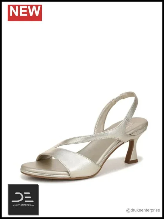 Strappy Slingback Heeled Sandals Open Toe PU