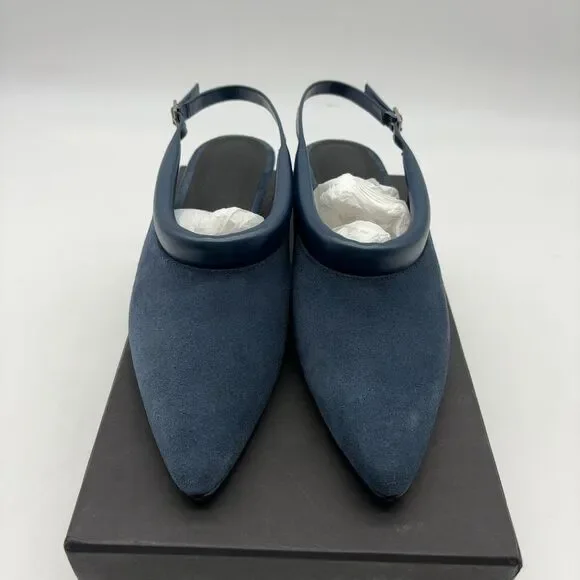 Rachel Comey Clemmie Slingback in Navy Suede