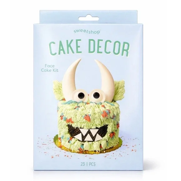 Sweetshop Cake Decor 23pc Kids Birthday Cake Decorating Kit Reusable‎ Party Set