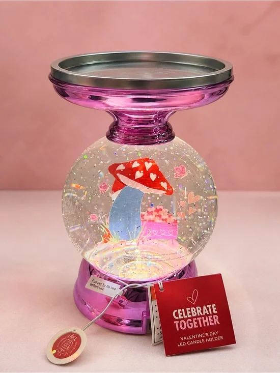 Bath & Body Works Pink LED Valentine’s Day Candle Holder