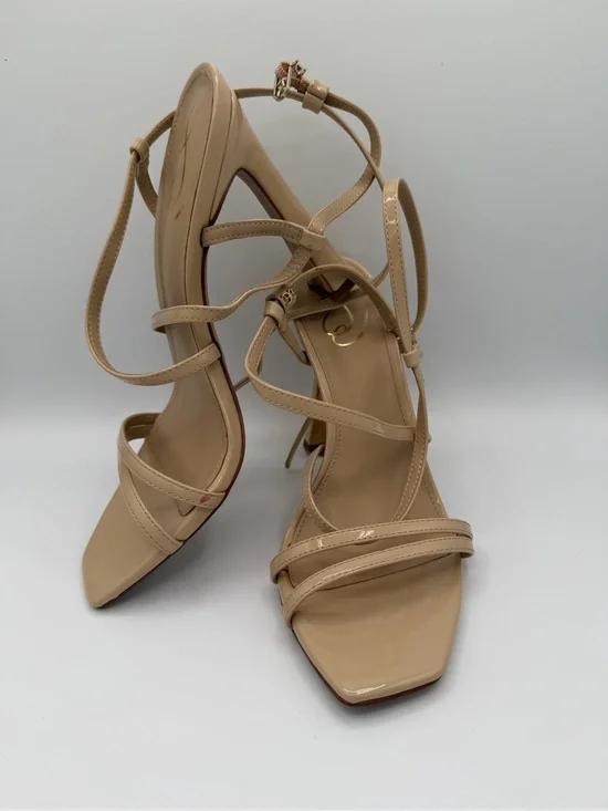 Sam Edelman Beige Nude Strappy Heeled Sandals
