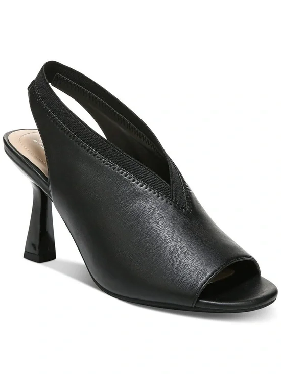 NIB Alfani Step ‘N Flex Cealp Peep-Toe Slingback Heels Black - Size 8M