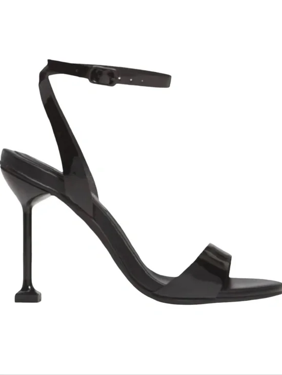 Jeffrey Campbell Black Angelic Ankle Strap Sandal Heels 10