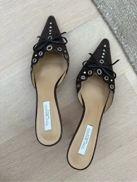 Tony Bianco Suede Mules