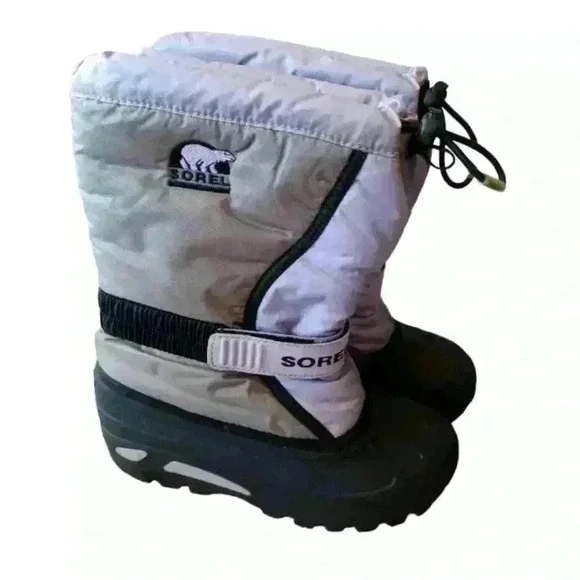 Sorel Youth Purple and Gray Flurry Snow Boots 3Y