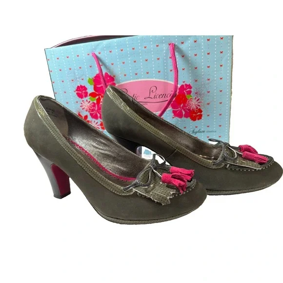 Poetic Licence London US 9 Kiltie Tassel Loafer Pumps Whimsigoth Retro Heels