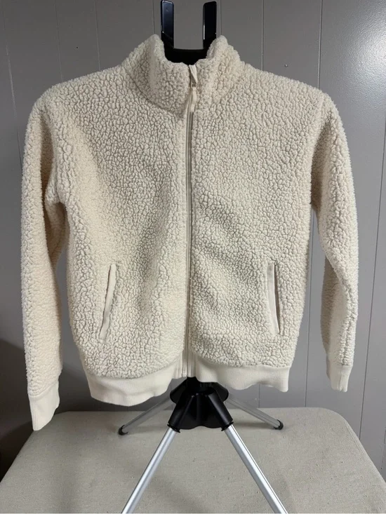 Old Navy Cream Sherpa Full-Zip Jacket for Kids