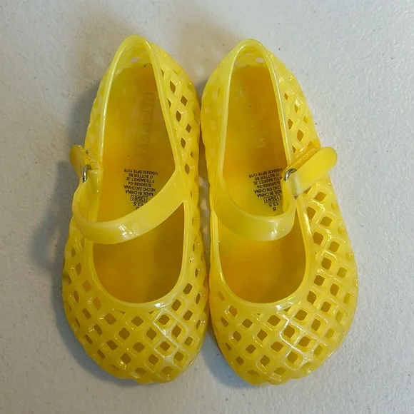 Old Navy Yellow Jelly Mary Jane Kids Shoes