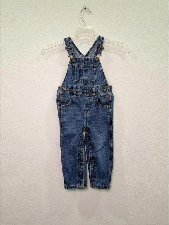 Old Navy Blue denim overalls for toddlers - 2T