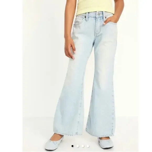 Old Navy High-Waisted Baggy Flare Jeans for Girls 7