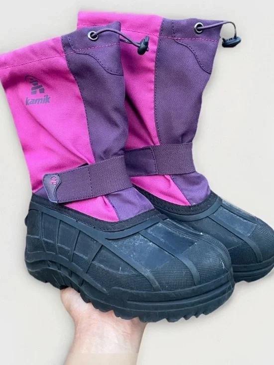 Kamik Snowstorm Girls Kids Snow Winter Boots Waterproof Sz 2