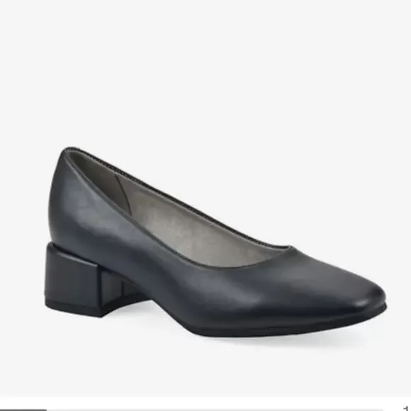 New Cliffs by White Mountain Quintesa Women's Block Heel Pumps Navy 7M