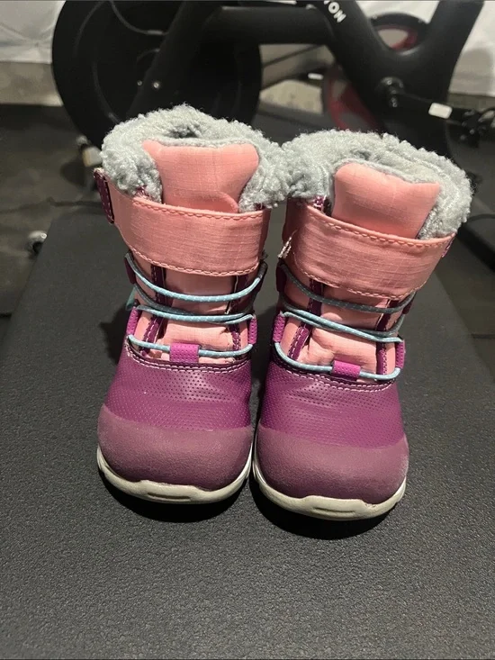 See Kai Run Pink and Purple Girls Snow Boots