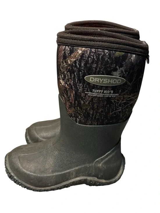 Kids' Waterproof Rain & Snow Boots in Brown/Camo