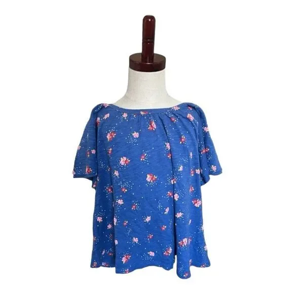 Youth Girls Old Navy Floral Meadows Batwing Top - Sz M (8)