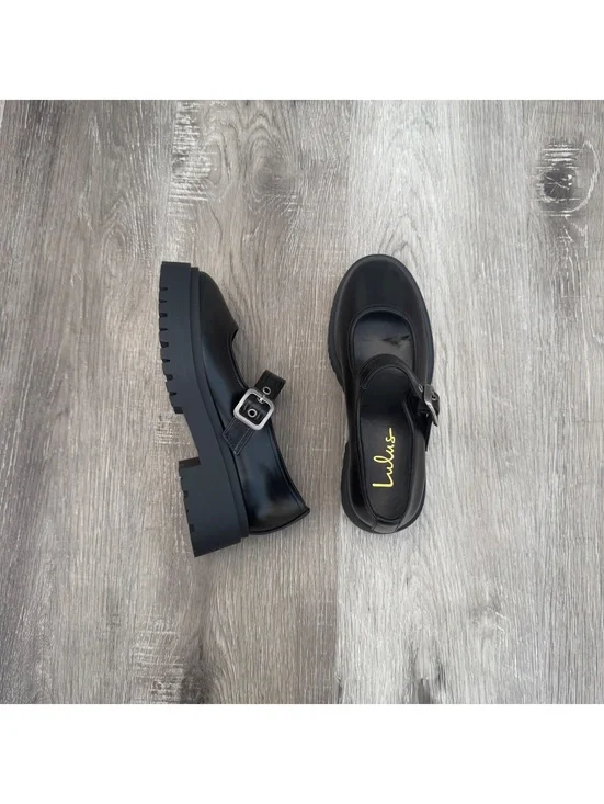 Lulus Black Rawley Black Mary Janes New size 6