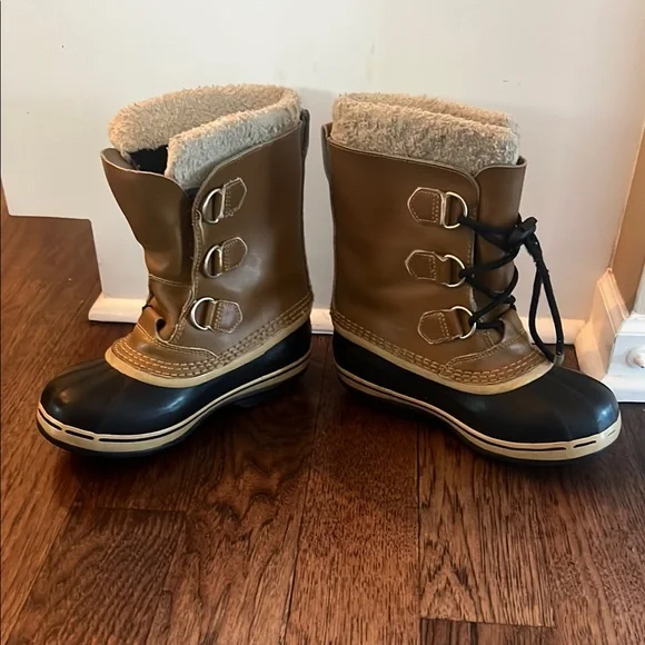 Sorel Kids Brown and Black Rain & Snow Boots with Waterproof Shell