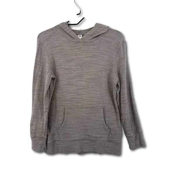 Old Navy Hoodie Lightweight Gray Long Sleeves Kids XL (14-16)