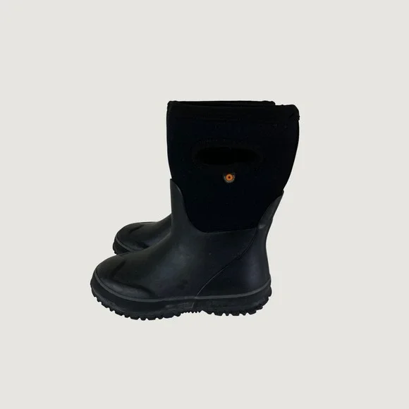 Bogs Boys Girl Kids Size 11 Black Waterproof Insulated Winter Rain Snow Boots