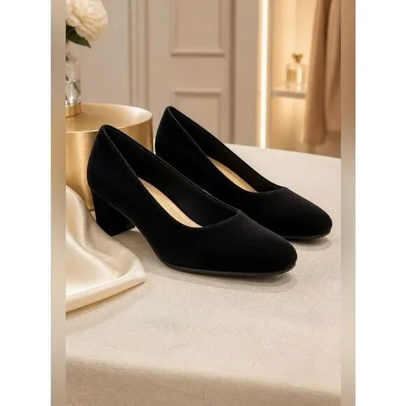 BLACK EASY SPIRIT ANITRA PUMPS SIZE 9.5