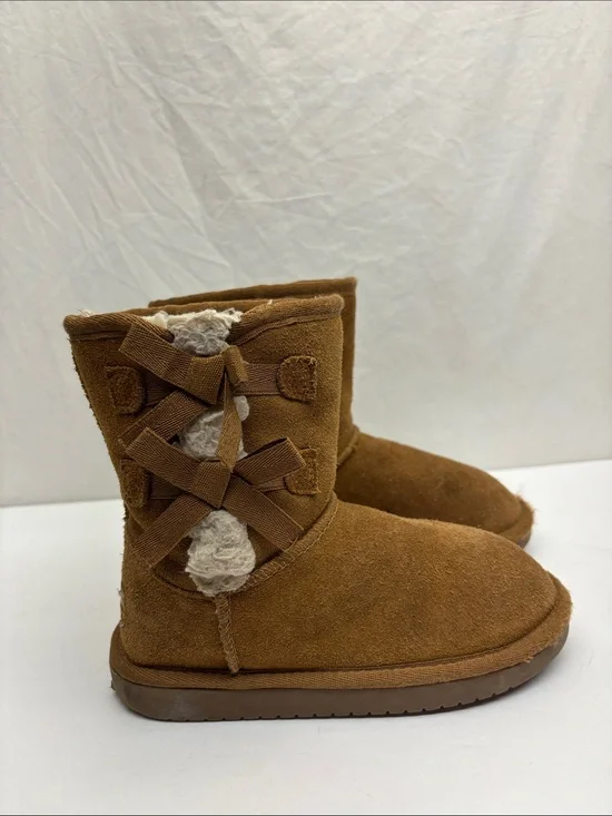 Kookaburra by UGG Kids Brown Boots with Side Bows, size 13, box 74