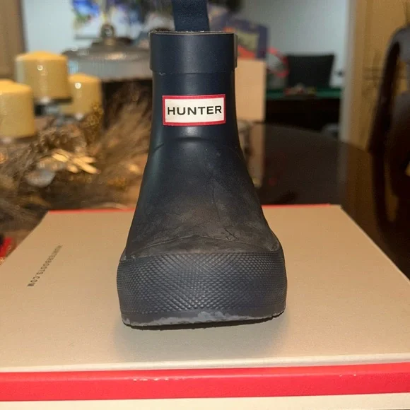 Hunter Kids Navy Blue Rain Boots