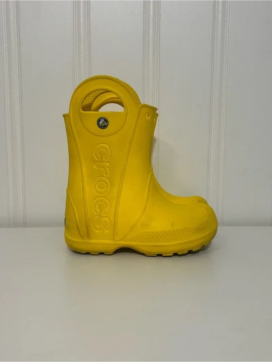Crocs handle it Kids' Yellow Rain Boot Clog