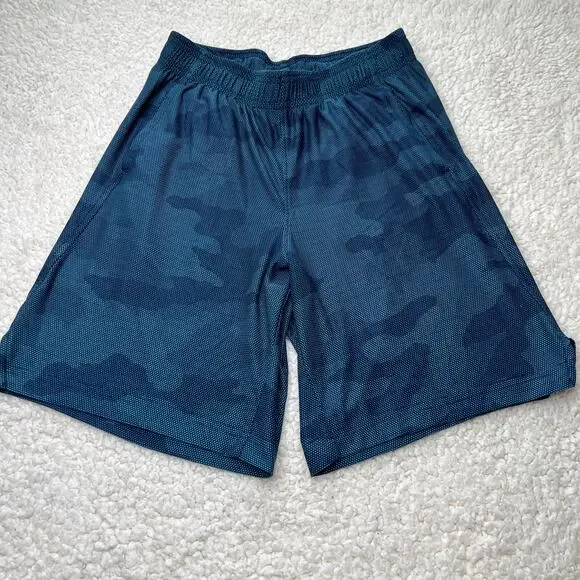 Old Navy Active Blue Basketball Army Pattern Boys Shorts10-12