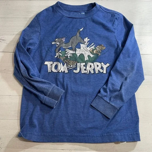 Tom & Jerry old navy kids long sleeve shirt youth small‎