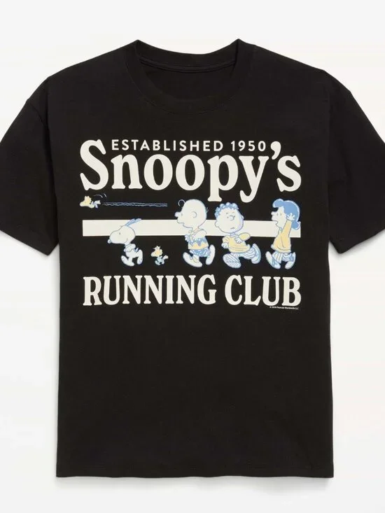 Peanuts Snoopy Oversized Graphic T-Shirt for Girls Size S (6-7)  NWT