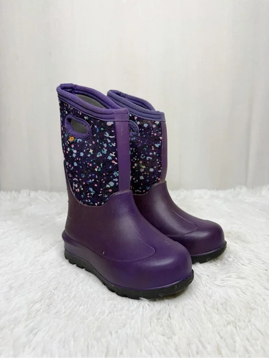 BOGS / Purple Spotted Neo Classic Winter Snow Boots / 12 (kids)