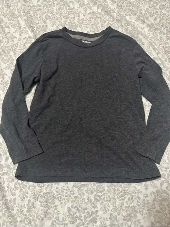 Old Navy Dark Gray Long Sleeve Tee