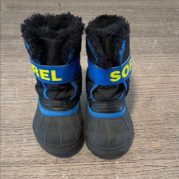 Sorel Winter Toddler -Baby‎ - Size 6 - Snow Boots- Insulated -Commander - Black