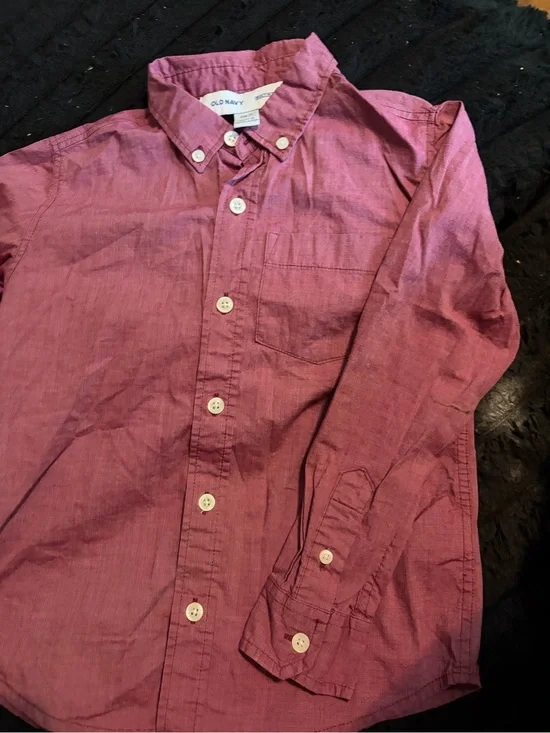 Old Navy Boys Button-Down Shirt - Burgundy