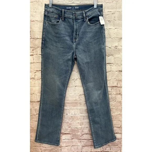 Old Navy Jeans Boys 18 Boot Cut Built in Flex Blue Denim NEW Adjustable Waist