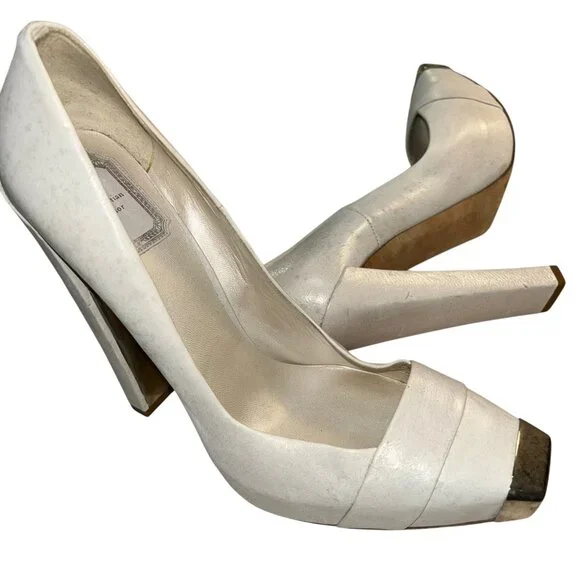 Christian Dior Paris France Runway Catwalk Model Sample bone white silve…