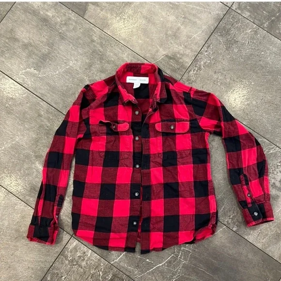 Old Navy flannel shirt size 10-11