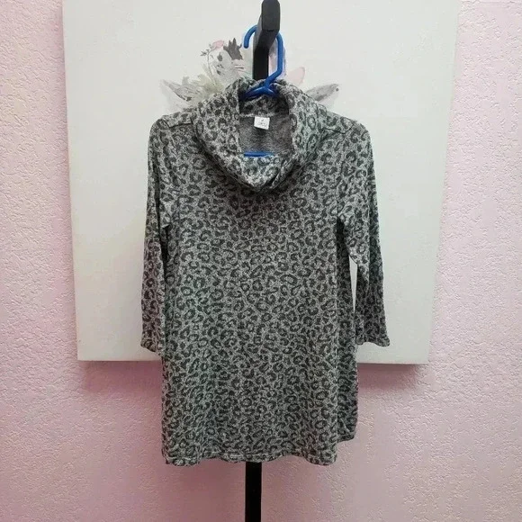 Old Navy Girls Cowl Neck Animal Print Dress