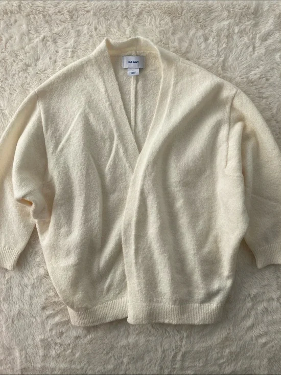 SALE! 50% Off Kids Old Navy Ivory Open-Front Cozy Cardigan Size 5T