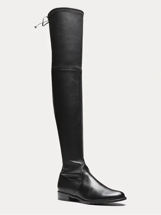Stuart Weitzman LOWLAND OVER-THE-KNEE BOOT leather black