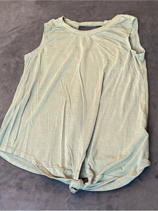 Old Navy Sage Green Knot-Front Tank Top