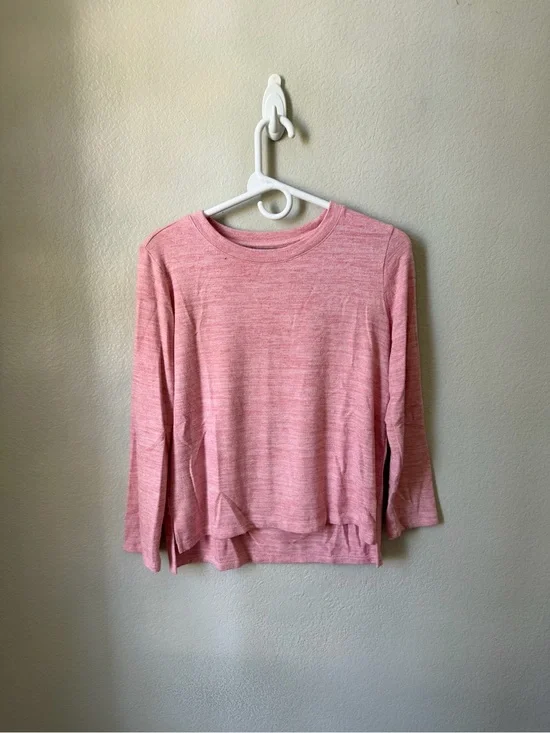 Old Navy Heather Pink Long-Sleeve- Large (10/12)