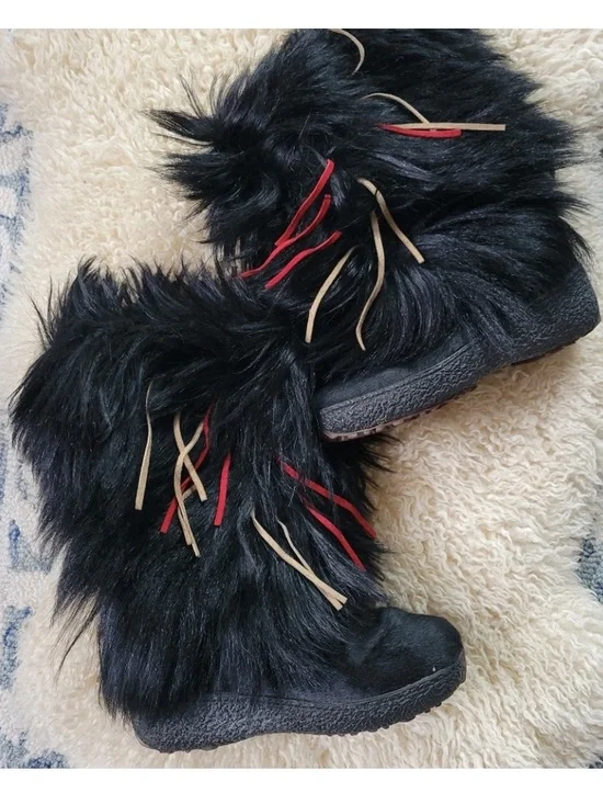 PAJAR Black Faux Fur Boots