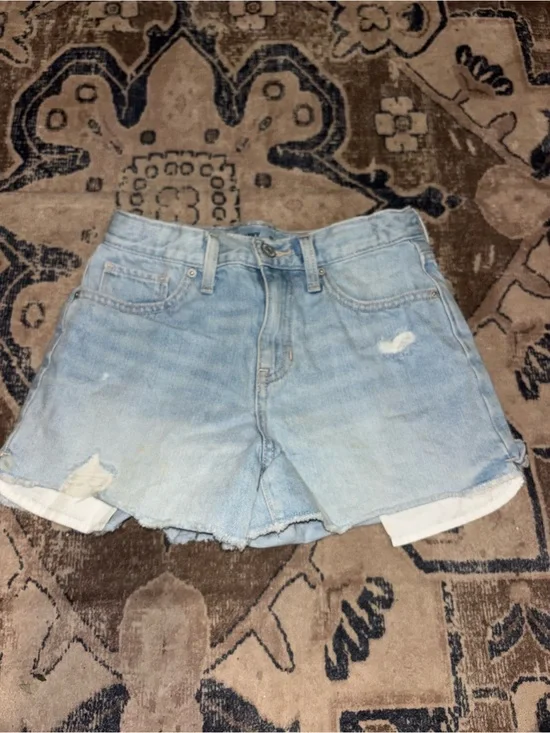 Old Navy Light Blue Denim Kids’ Distressed Shorts