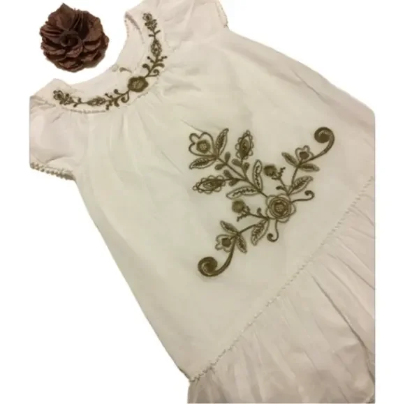 🍂Old Navy  white dress girls size 4🍂