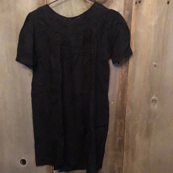 Old Navy Black Lace Panel Holiday Dress XL 14