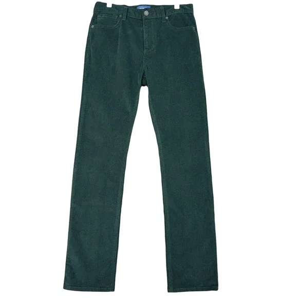 Old Navy Slim Corduroy Pants Forest Green Size 16‎ Regular Adjustable Waist