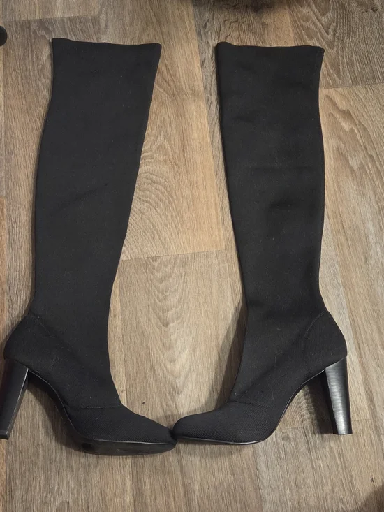 Charles by Charles David Black Over-the-Knee Stretch Heel Boots
